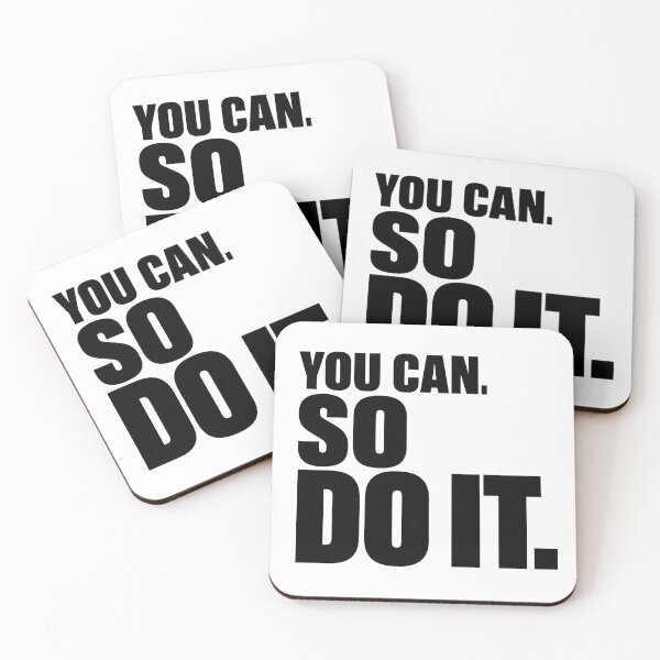 Item preview, You Can. So Do It. | Minimal Motivational Quote designed and sold by Lovestickerco.