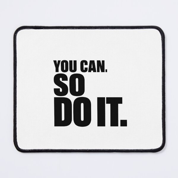 Item preview, You Can. So Do It. | Minimal Motivational Quote designed and sold by Lovestickerco.