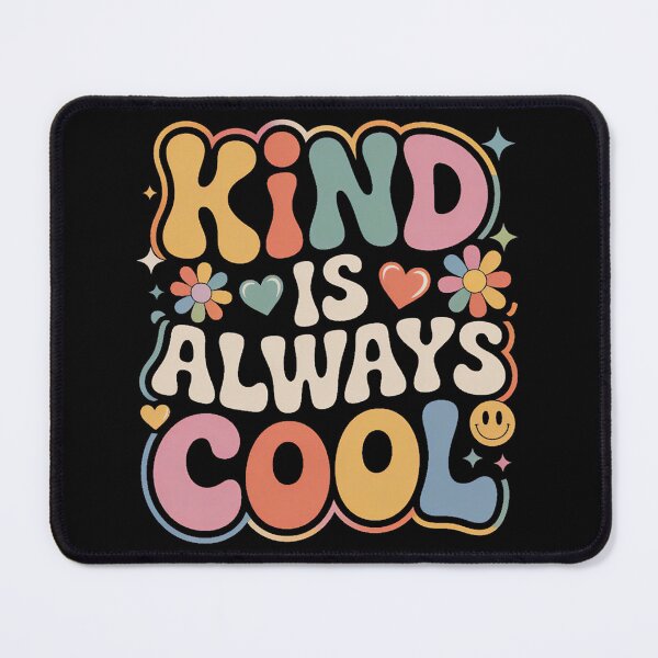Item preview, Kind Is Always Cool Groovy Retro Typography designed and sold by luffy2374.