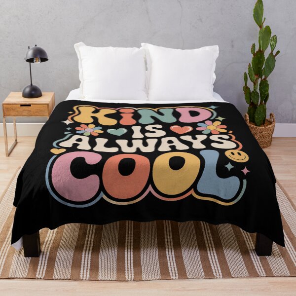 Item preview, Kind Is Always Cool Groovy Retro Typography designed and sold by luffy2374.