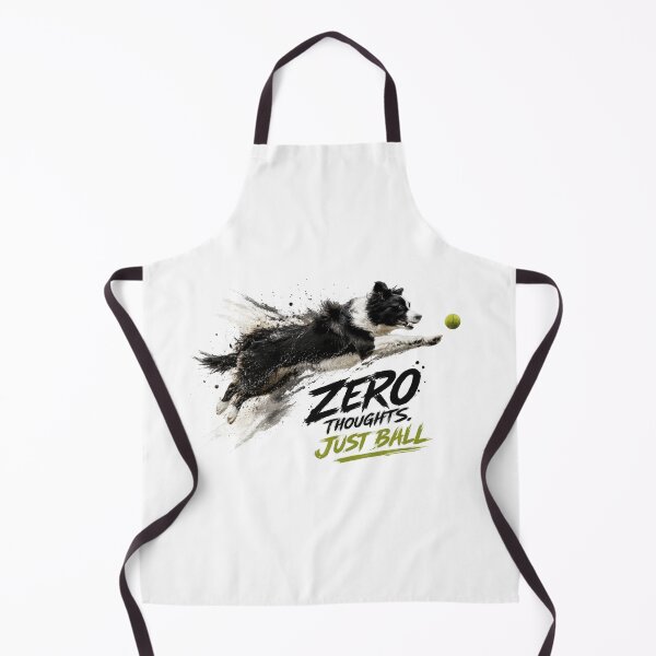 Item preview, Zero Thoughts Just Ball – Funny Border Collie Fetch Dog Art designed and sold by 88 Design.