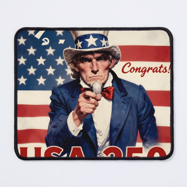 Item preview, Uncle Sam USA 250 Congrats Patriotic Vintage Poster designed and sold by DW-AiRT.