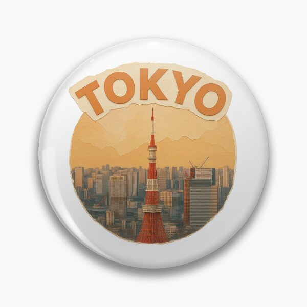 Item preview, Vintage Art of the Tokyo Tower designed and sold by Inkwell Designs.