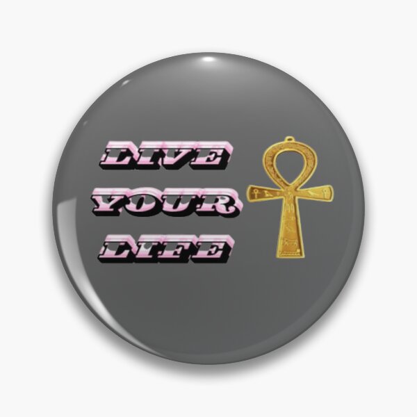 Item preview, Live Your Life Ankh Symbol Typography Design designed and sold by Wadotahir.