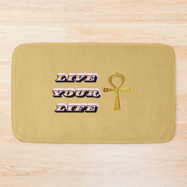 Item preview, Live Your Life Ankh Symbol Typography Design designed and sold by Wadotahir.
