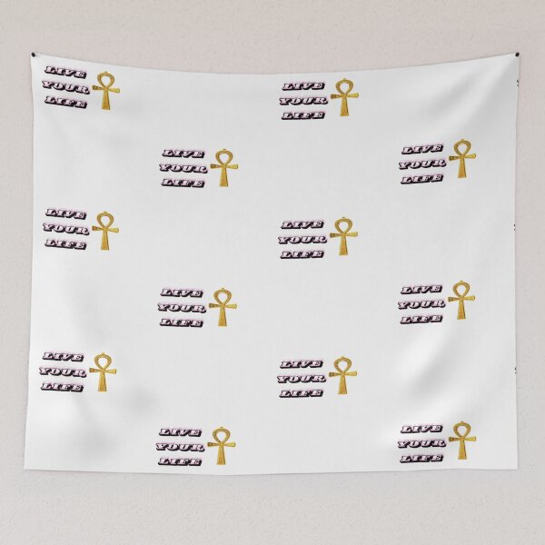 Item preview, Live Your Life Ankh Symbol Typography Design designed and sold by Wadotahir.