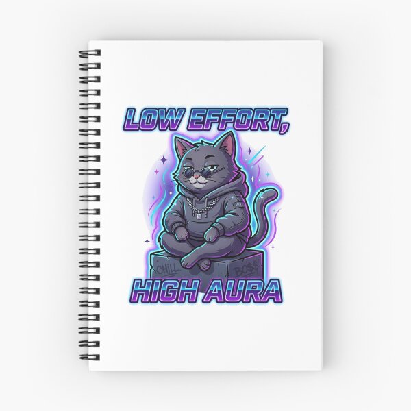 Item preview, Low Effort High Aura Funny Cat Aesthetic Design designed and sold by D3monic.