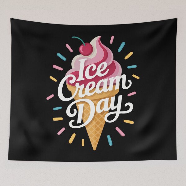 Item preview, Ice cream Day birthday summer ice cream lover designed and sold by sailorjessiArt.