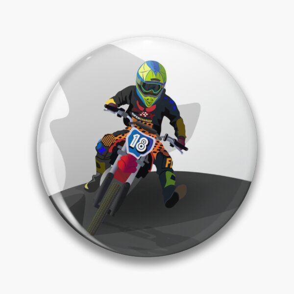 Item preview, Motocross Rider Number 18 — Vector Illustration designed and sold by jimmytedesky.