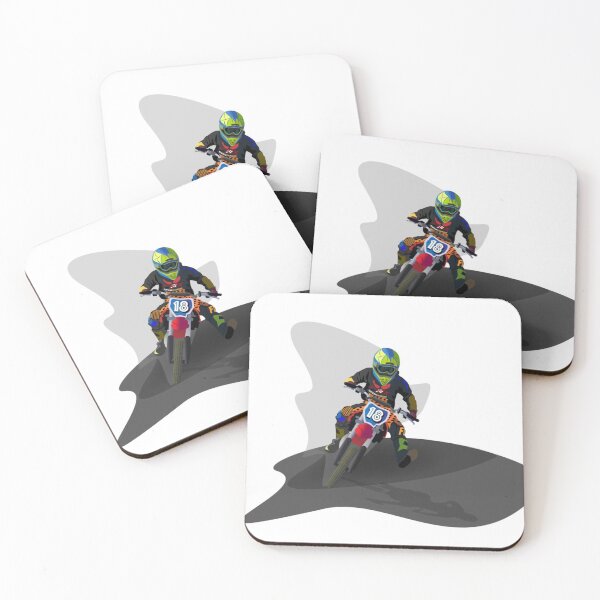Item preview, Motocross Rider Number 18 — Vector Illustration designed and sold by jimmytedesky.
