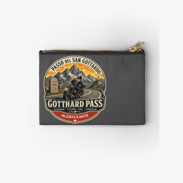 Item preview, Gotthard Pass Switzerland Gotthardpass Motorcycle Sticker TShirt 05 designed and sold by OuterShellUK.