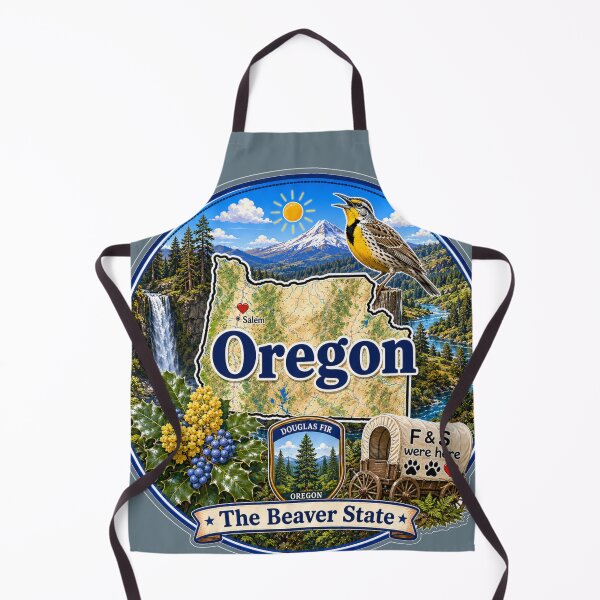 Item preview, Oregon - Collect America with Freckle and Spencer designed and sold by CollectrsCornr.