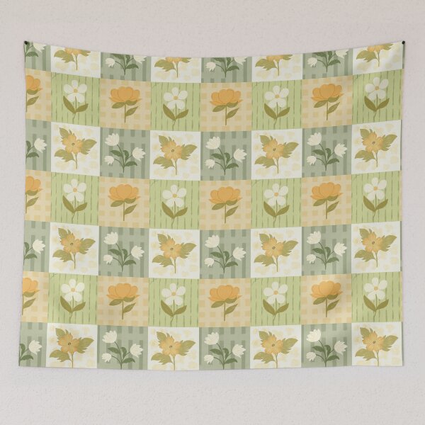 Item preview, Vintage floral patch pattern designed and sold by Richa Hariani.