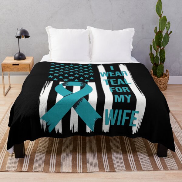 Item preview, I Wear Teal for My Wife Cervical Cancer Awareness designed and sold by sailorjessiArt.