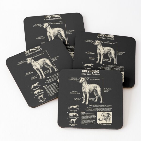 Item preview, Greyhound Scientific Anatomy Biology Dog Lover designed and sold by Kimberley King Art  King Art.