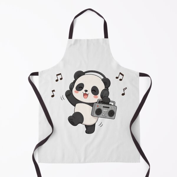 Item preview, Cute Panda Bear Listening to Music Kawaii Retro Boombox designed and sold by Seculinator.