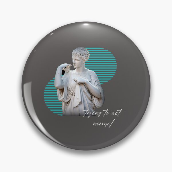 Item preview, Trying To Act Normal Vaporwave Statue designed and sold by DAILYNEEDSS.