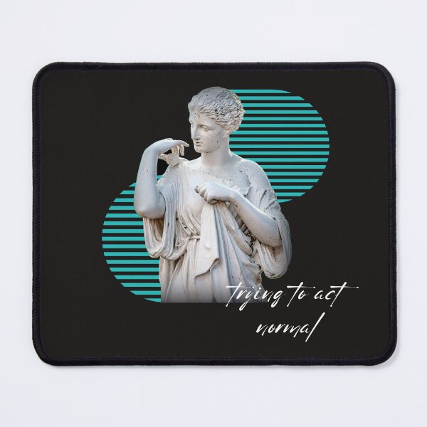 Item preview, Trying To Act Normal Vaporwave Statue designed and sold by DAILYNEEDSS.