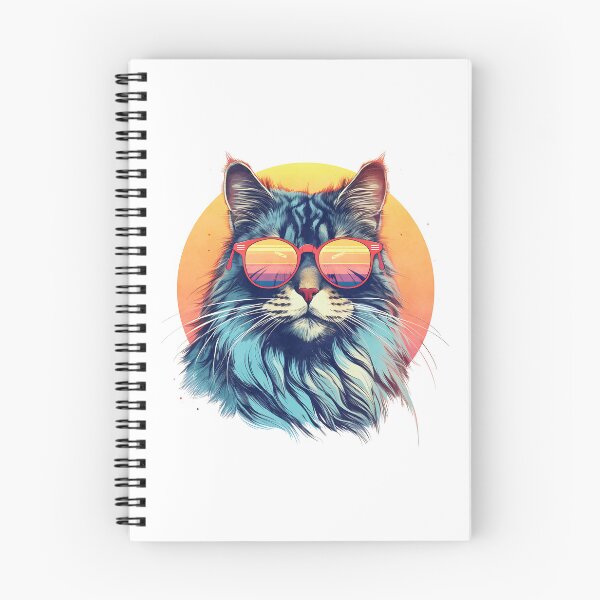 Item preview, Rainbow sunset cat with sunglasses designed and sold by Tiny-Love ⭐⭐⭐⭐⭐.