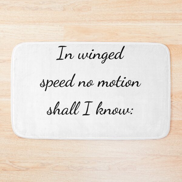 Item preview, "In winged speed no motion shall I know:" - handwriting black designed and sold by ariksworld.