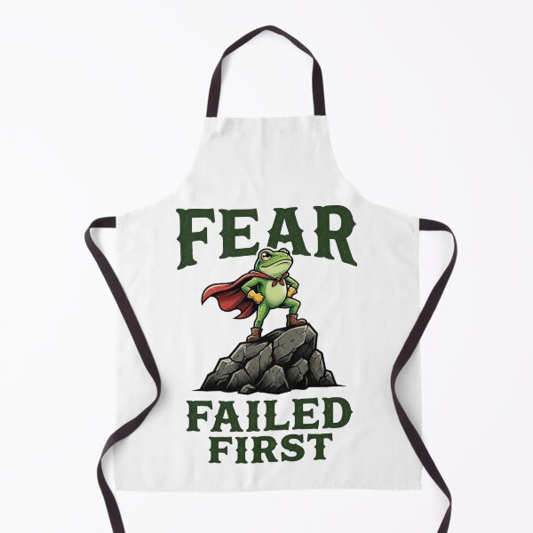 Item preview, Fear Failed First Funny Motivational Frog Design designed and sold by D3monic.