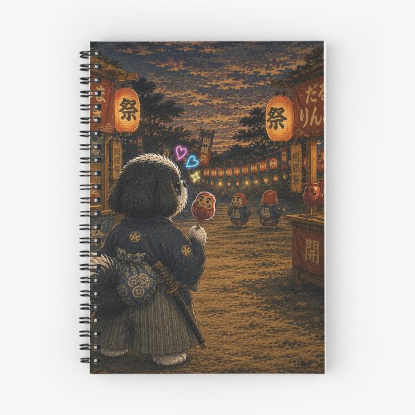 Item preview, Shih Tzu Samurai at Daruma Festival designed and sold by ShihTzuRareArt.