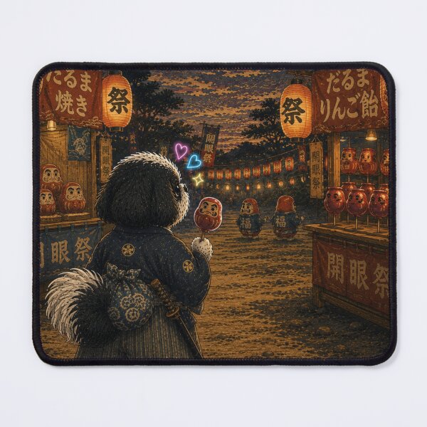 Item preview, Shih Tzu Samurai at Daruma Festival designed and sold by ShihTzuRareArt.