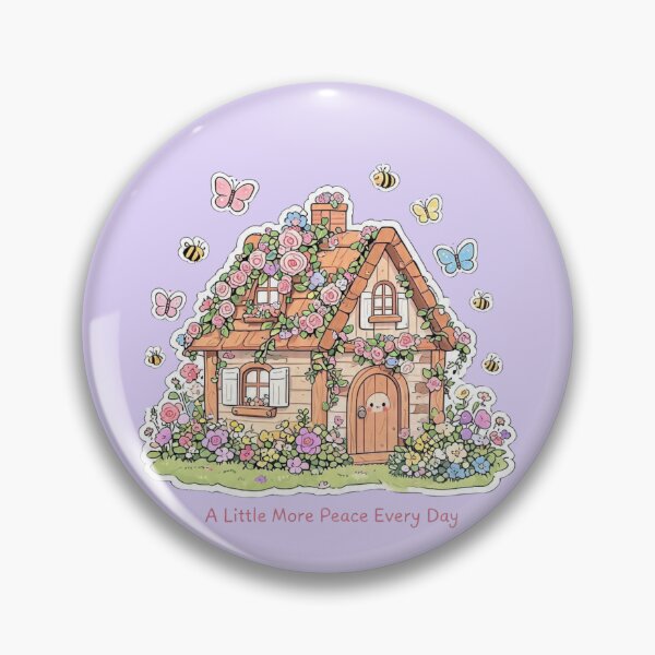 Item preview, A Little More Peace Every Day Cottage Core Illustration designed and sold by carestazafeli.