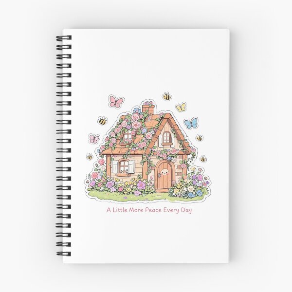 Item preview, A Little More Peace Every Day Cottage Core Illustration designed and sold by carestazafeli.