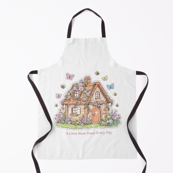 Item preview, A Little More Peace Every Day Cottage Core Illustration designed and sold by carestazafeli.