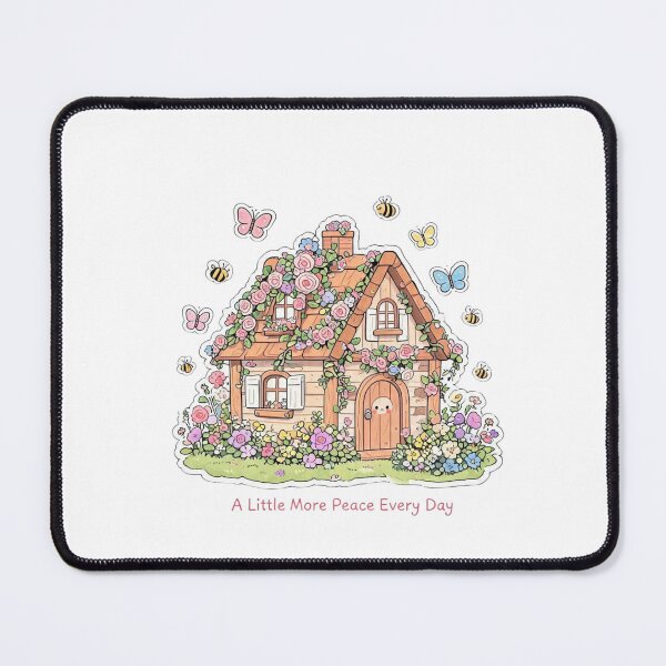Item preview, A Little More Peace Every Day Cottage Core Illustration designed and sold by carestazafeli.