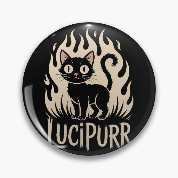Item preview, Lucipurr Cute Evil Black Cat Flame Vector designed and sold by luffy2374.