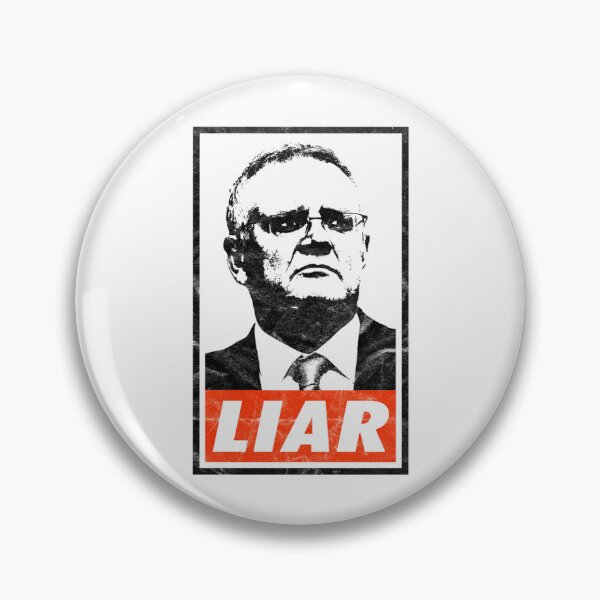 Item preview, Scott Morrison Liar (White Worn Look) designed and sold by yanamily.