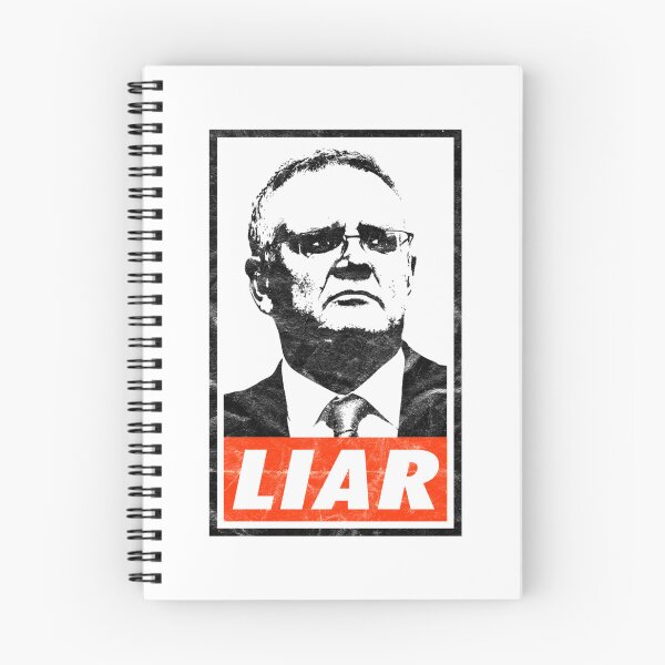 Item preview, Scott Morrison Liar (White Worn Look) designed and sold by yanamily.