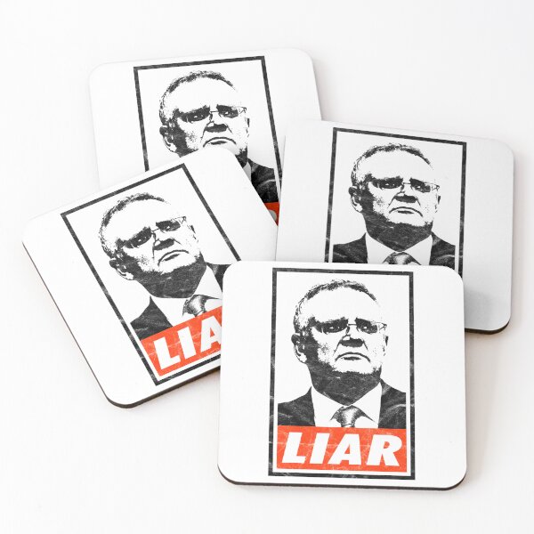 Item preview, Scott Morrison Liar (White Worn Look) designed and sold by yanamily.