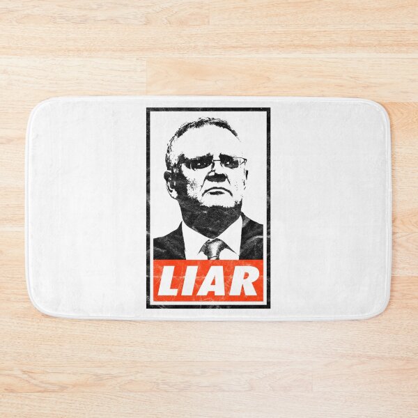Item preview, Scott Morrison Liar (White Worn Look) designed and sold by yanamily.