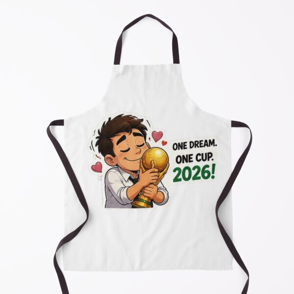 Item preview, One Dream One Cup 2026 Cute Football Trophy designed and sold by Pixanova.