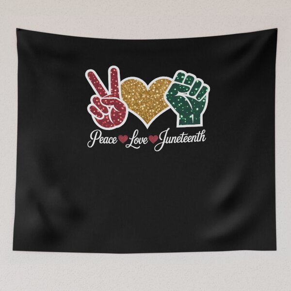 Item preview, Peace Love Juneteenth 1865 Black Pride Freedom designed and sold by sailorjessiArt.