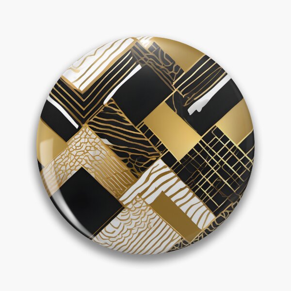 Item preview, Japanese Japanese Traditional Pattern - Traditional gold black Wagara Design designed and sold by KS-PopArtJapan.