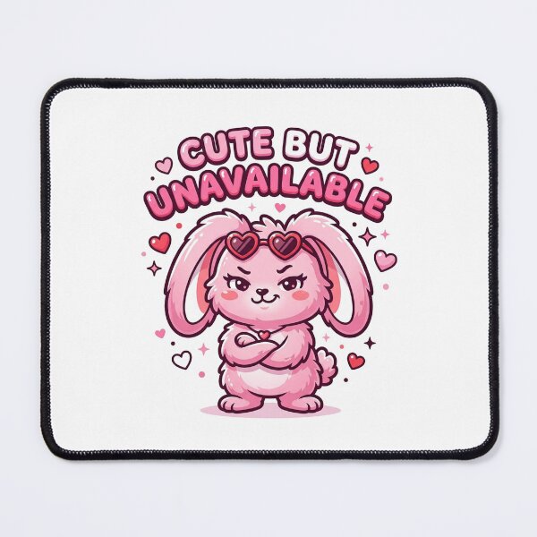 Item preview, Cute But Unavailable Fluffy Bunny Sassy Design designed and sold by D3monic.