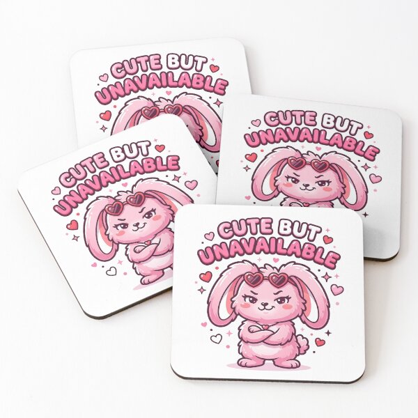 Item preview, Cute But Unavailable Fluffy Bunny Sassy Design designed and sold by D3monic.