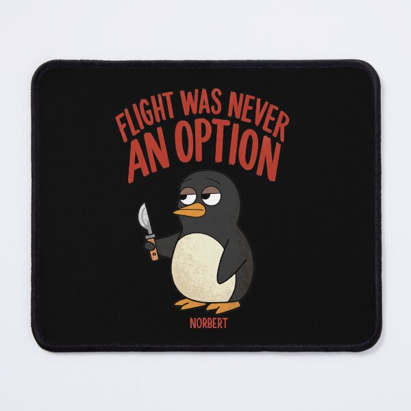 Item preview, Flight Was Never an Option - Funny Sarcastic Penguin Norbert Dark Humor Cartoon Tee designed and sold by DONT ASK CLUB.