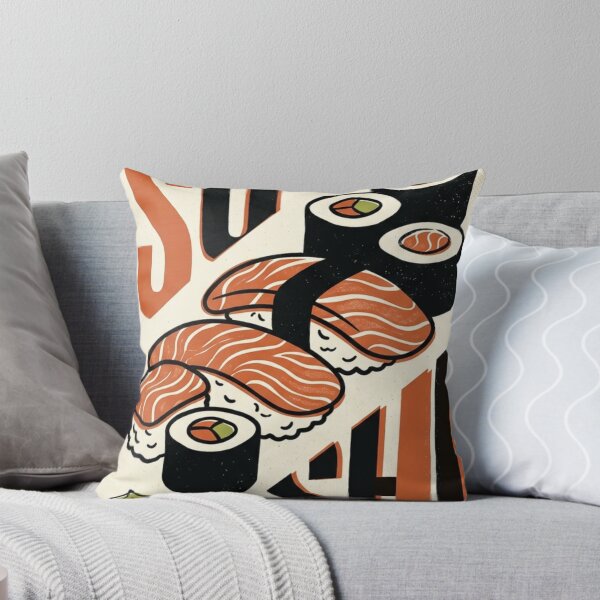 Item preview, Sushi Rolls Into the Cyber Cauldron and Steals the Skateboard Anyway   designed and sold by Print Fiction.