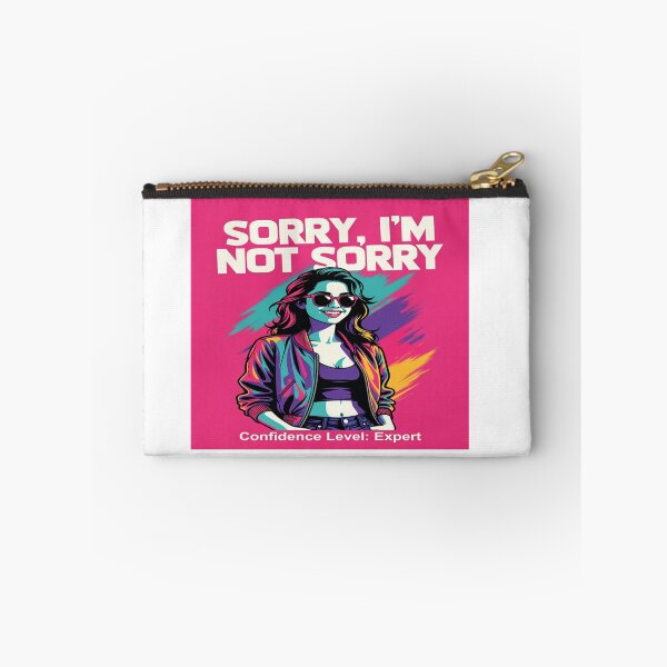 Item preview, Sorry, I’m Not Sorry – Confidence Level: Expert Graphic T-Shirt Design | Bold Women Statement Tee | Retro Neon Streetwear Fashion designed and sold by Sushikidsntod.