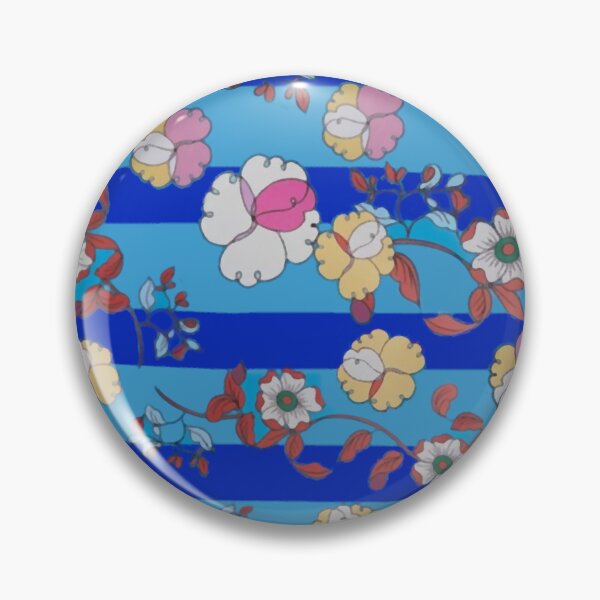 Item preview, floral arrangement on a blue background designed and sold by SlowLifeConcept.