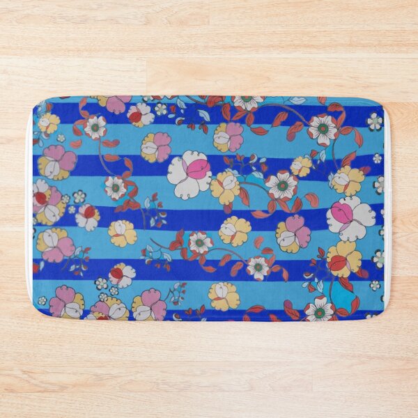 Item preview, floral arrangement on a blue background designed and sold by SlowLifeConcept.