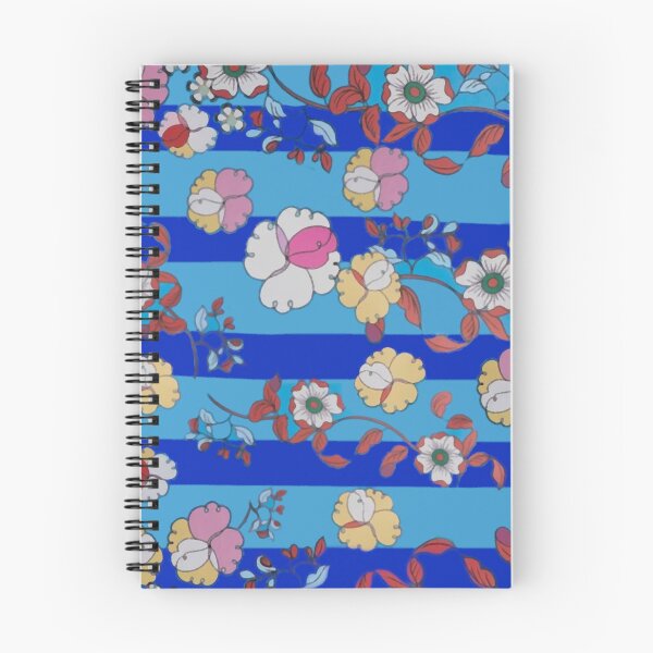 Item preview, floral arrangement on a blue background designed and sold by SlowLifeConcept.