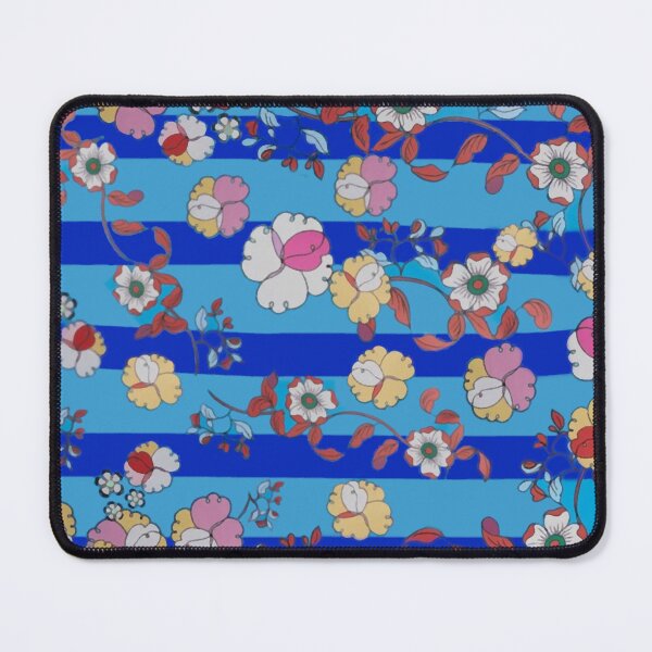 Item preview, floral arrangement on a blue background designed and sold by SlowLifeConcept.