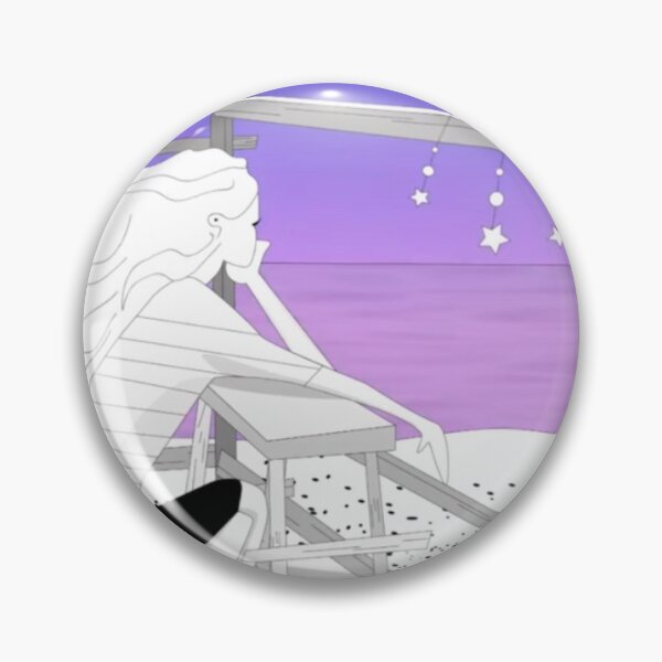 Item preview, Dreaming by the Sea — Purple Sunset Illustration designed and sold by jimmytedesky.