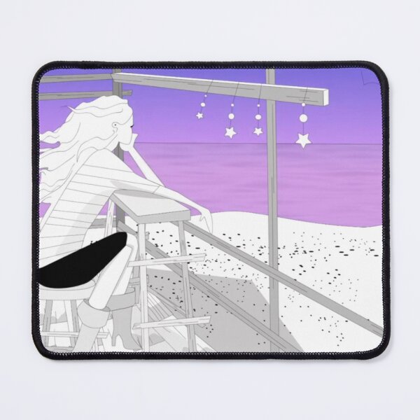 Item preview, Dreaming by the Sea — Purple Sunset Illustration designed and sold by jimmytedesky.